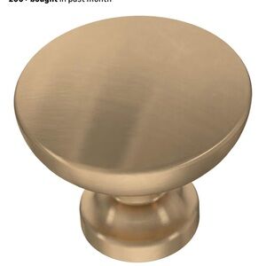 Gold Round Cabinet Knobs - set of 20